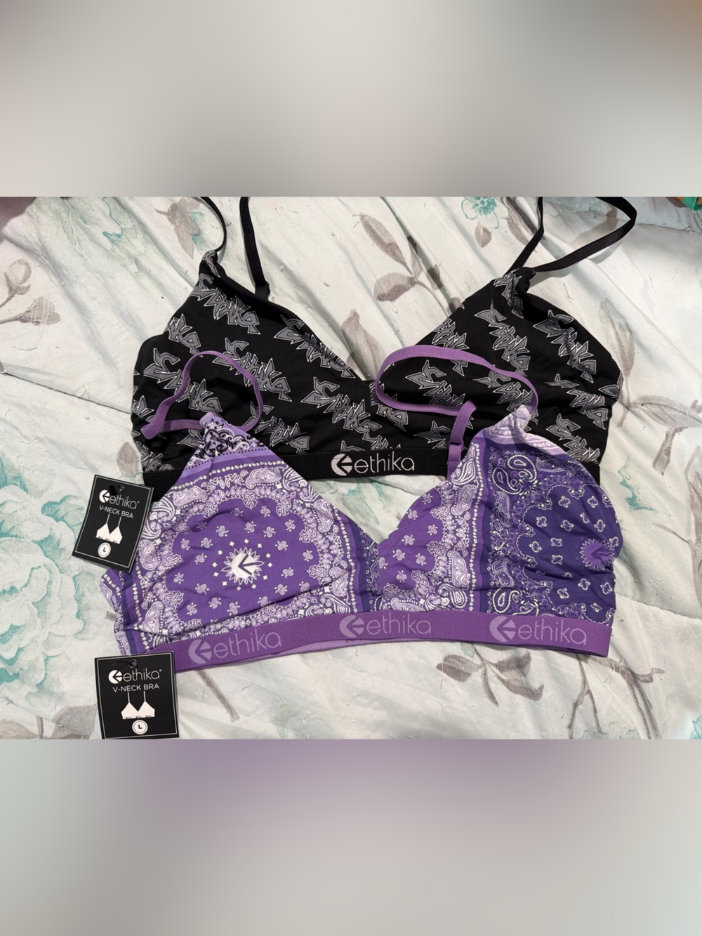 Ethika V-Neck bras